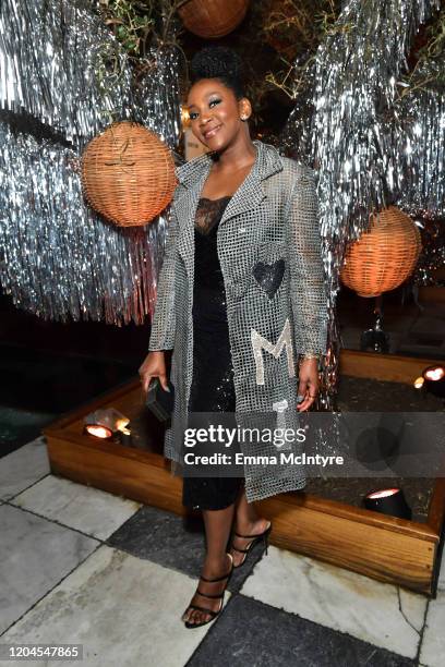 Genevieve Nnaji attends Vanity Fair and Lancôme Toast Women in Hollywood on February 06, 2020 in Los Angeles, California.