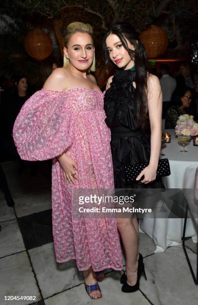 Harley Quinn Smith and Mikey Madison attend Vanity Fair and Lancôme Toast Women in Hollywood on February 06, 2020 in Los Angeles, California.