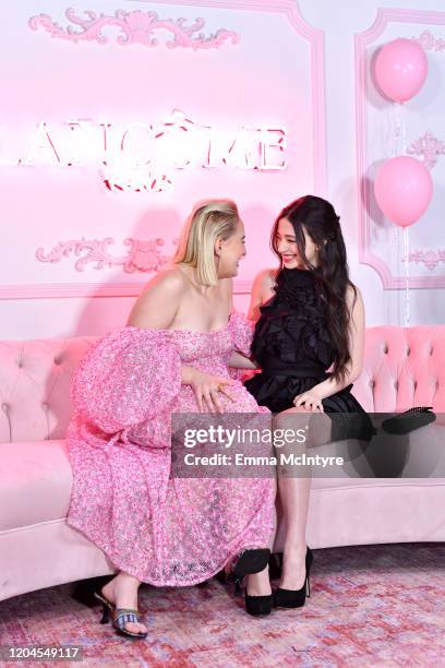 Harley Quinn Smith and Mikey Madison attend Vanity Fair and Lancôme Toast Women in Hollywood on February 06, 2020 in Los Angeles, California.