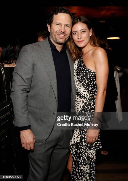 Eric Newman and Alejandra Guilmant attend a special screening of "NARCOS: MEXICO" Season 2 presented by Netflix at Netflix Offices on February 06,...