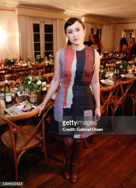 Zelda Williams attends Red Carpet Green Dress at the Private Residence of Jonas Tahlin, CEO of Absolut Elyx on February 06, 2020 in Los Angeles,...