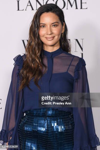 Olivia Munn attends the Vanity Fair and Lancôme Women in Hollywood celebration at Soho House on February 06, 2020 in West Hollywood, California.