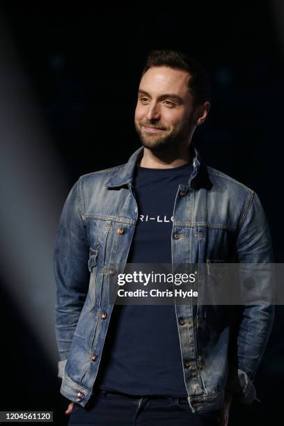 Måns Zelmerlöw poses during a media call for Eurovision - Australia Decides at Gold Coast Convention and Exhibition Centre on February 07, 2020 in...