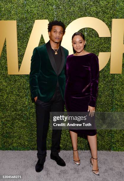 Cory Hardrict and Tia Mowry attend the 3rd Annual MACRO Pre-Oscar Party on February 06, 2020 in West Hollywood, California.
