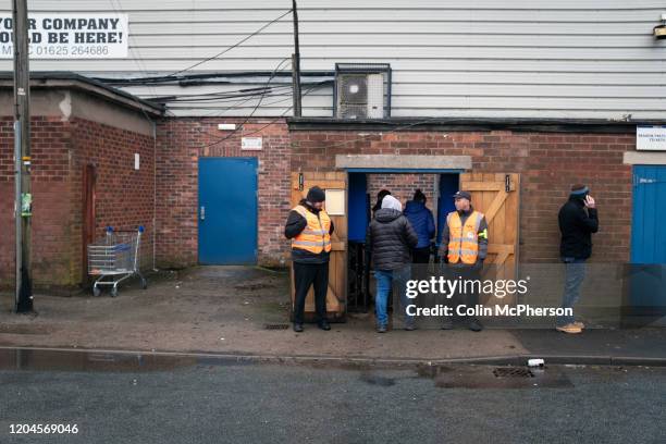 Spectators entering the ground before Macclesfield Town played Grimsby Town in a SkyBet League 2 fixture at Moss Rose. The home club had suffered...