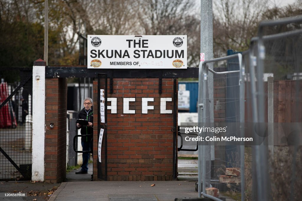 United Kingdom - Atherton - Atherton Collieries Versus Boston United FA Trophy Football Match