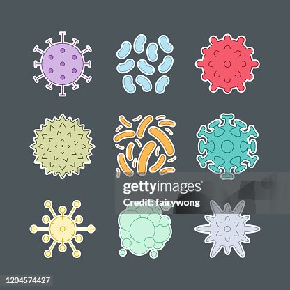病毒、細菌、細菌和微生物、病媒圖示 病毒、細菌、細菌和微生物、病媒圖示