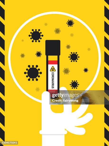 corona virus - red flag warning stock illustrations