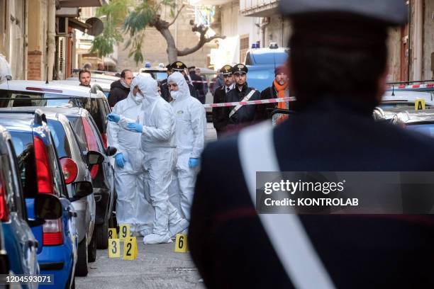 Agostino Alessandro Migliore killed in a mafia ambush, at dawn under his house. He was the brother of a mafia boss currently in prison. On the scene...