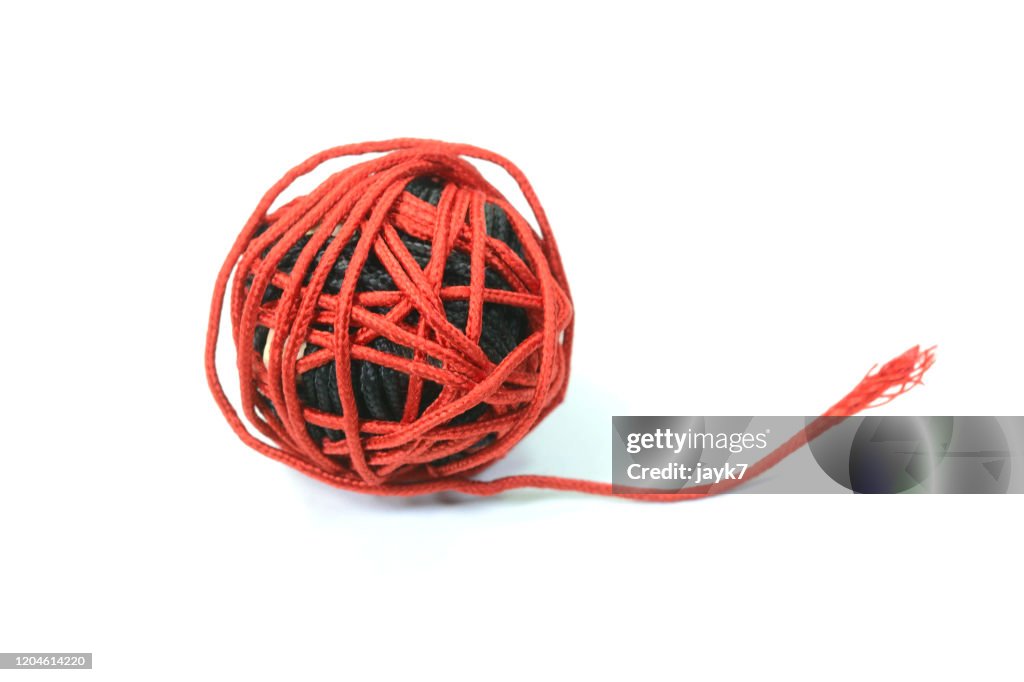 Red Black Variegated Thread Red And Black Thread High-Res Stock Photo - Getty Images