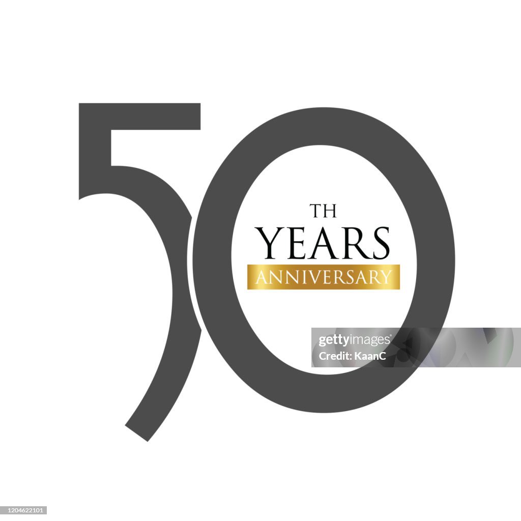 Anniversary logo template isolated, anniversary icon label, anniversary symbol stock illustration