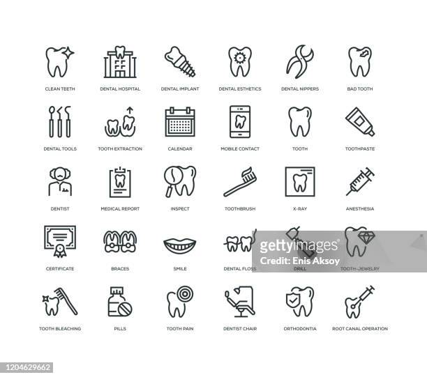 ilustraciones, imágenes clip art, dibujos animados e iconos de stock de detal icon set - animal teeth
