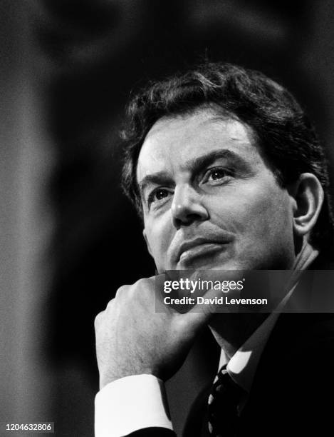 Tony Blair Continues His General Election Campaign Photos and Premium