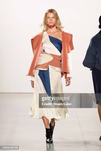 Model walks the runway for the Blancore fashion show during February 2020 - New York Fashion Week: The Shows at Gallery II at Spring Studios on...