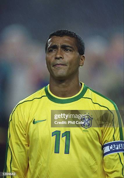 Portrait of Romario of Brazil before a match against Barcelona to commemorate the club's centenary at the Nou Camp in Barcelona, Spain. \ Mandatory...