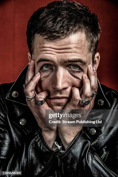 Actor Taron Egerton is photographed for Attitude magazine on February 8, 2019 in London, England.