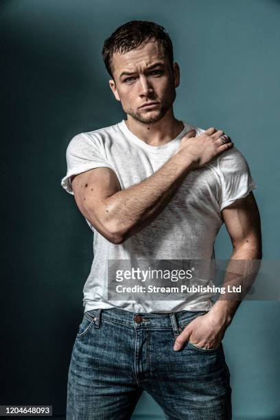 Actor Taron Egerton is photographed for Attitude magazine on February 8, 2019 in London, England.