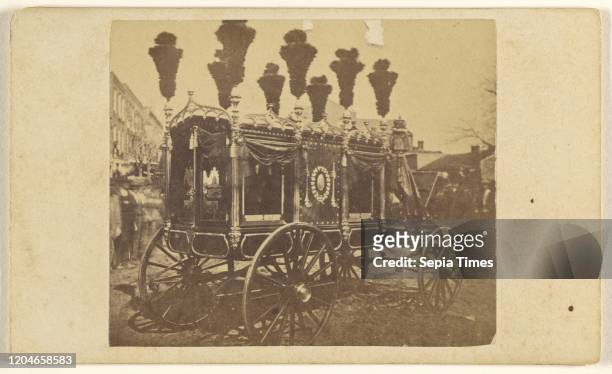 Abraham Lincoln's Funeral Wagon, Samuel Montague Fassett Albumen silver print.
