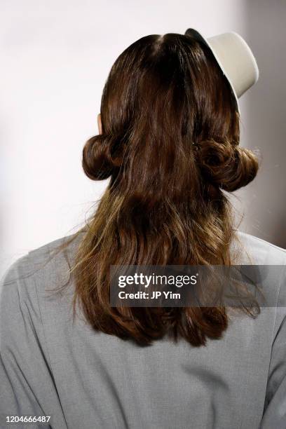 Model walks the runway for the Blancore fashion show during February 2020 - New York Fashion Week: The Shows at Gallery II at Spring Studios on...