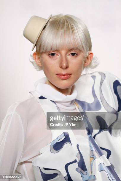Model walks the runway for the Blancore fashion show during February 2020 - New York Fashion Week: The Shows at Gallery II at Spring Studios on...