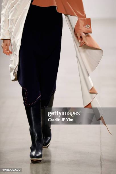 Model walks the runway for the Blancore fashion show during February 2020 - New York Fashion Week: The Shows at Gallery II at Spring Studios on...