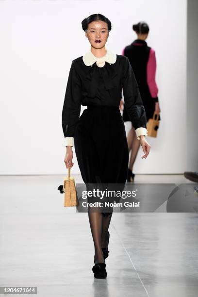 Model walks the runway for Chocheng fashion show during February 2020 - New York Fashion Week: The Shows at Gallery II at Spring Studios on February...