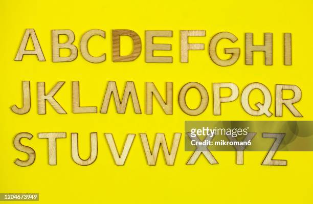 the british alphabet letters - m a c stock pictures, royalty-free photos & images