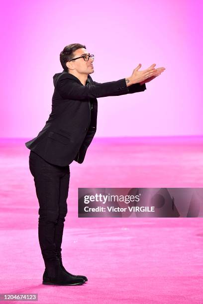 Fashion designer Christian Siriano walks the runway for Christian Siriano Ready to Wear Fall/Winter 2020-2021 fashion show during New York Fashion...