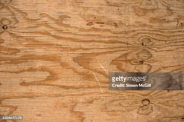 weathered plywood sheet - weathered plank stock pictures, royalty-free photos & images