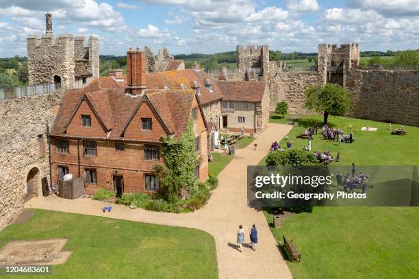 Framlingham castle, Suffolk, England, UK.