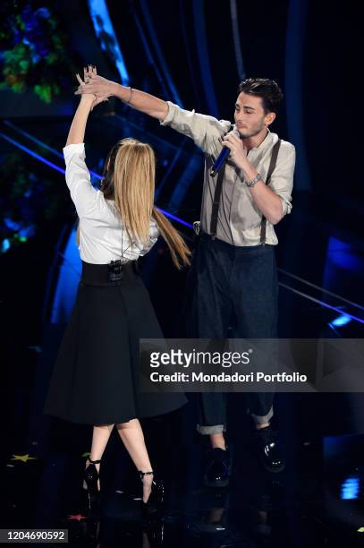 Riki, Ana Mena at the third evening of the 70th Sanremo Music Festival on February 6th, 2020 in Sanremo, Italy.
