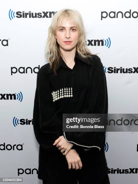 Hayley Williams visits SiriusXM Studios on February 07, 2020 in New York City.