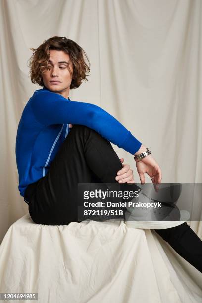 Actor Chase Stokes of "Outer Banks" poses for a portrait during the Netflix YA Press Day at The London Hotel on February 24, 2020 in West Hollywood,...