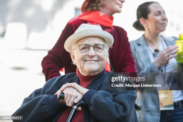 Norman Lear attends Jane Fonda's Fire Drill Friday at Los Angeles City Hall on February 07, 2020 in Los Angeles, California.