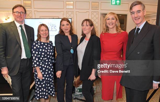 James Landale, Chief Executive of Cancer Research UK Michelle Mitchell, Katya Adler, Jess Phillips, Tania Bryer and Jacob Rees-Mogg MP attend Turn...