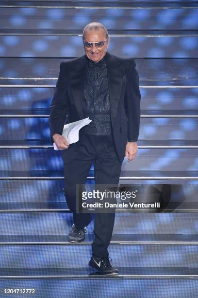 Tony Renis attends the 70° Festival di Sanremo at Teatro Ariston on February 07, 2020 in Sanremo, Italy.
