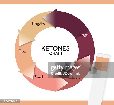 Ketometer Color Ketogenic Reading Infographic Chart Showing Color Coding For Ketone ...