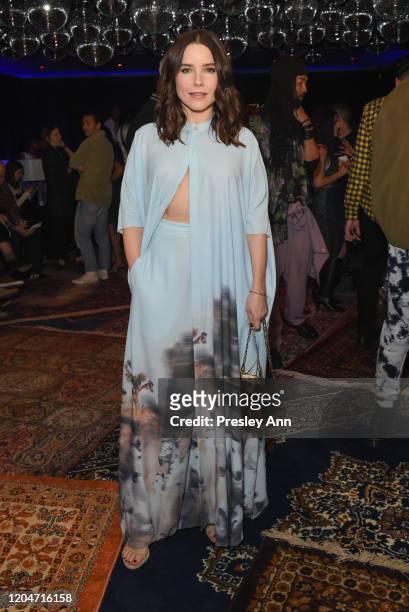 Sophia Bush attends Baja East FW20 Los Angeles runway show at Sunset at EDITION on February 07, 2020 in West Hollywood, California.