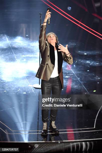 Gianna Nannini attends the 70° Festival di Sanremo at Teatro Ariston on February 07, 2020 in Sanremo, Italy.