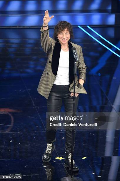 Gianna Nannini attends the 70° Festival di Sanremo at Teatro Ariston on February 07, 2020 in Sanremo, Italy.