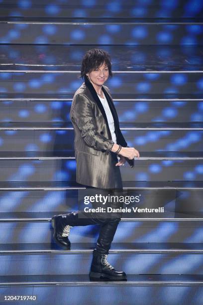 Gianna Nannini attends the 70° Festival di Sanremo at Teatro Ariston on February 07, 2020 in Sanremo, Italy.