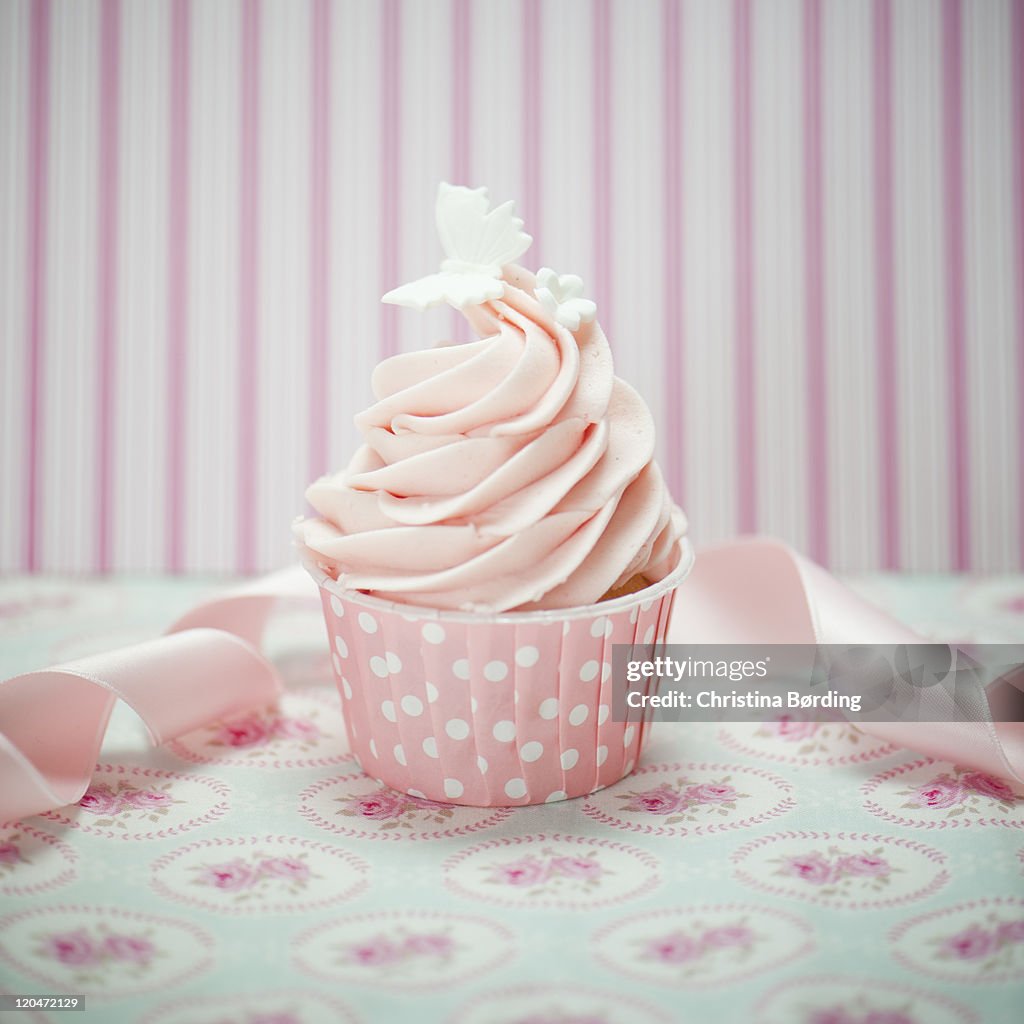 Pink cupcake