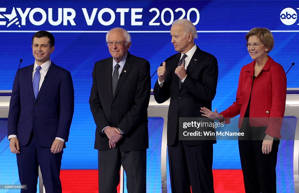 Democratic Presidential Candidates Debate In New Hampshire Ahead Of First Primary Contest