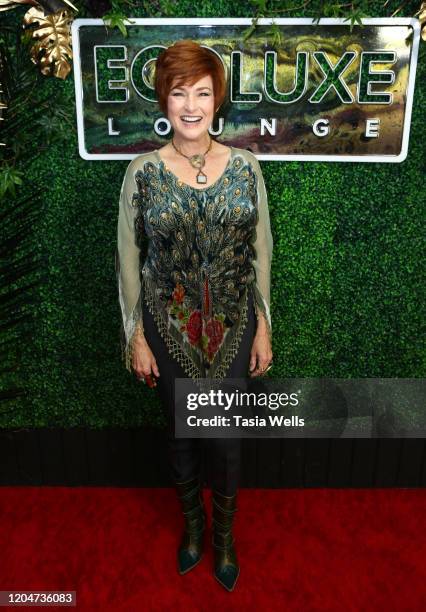 Carolyn Hennesy attends Debbie Durkin's EcoLuxe Lounge Honoring Film Award Nominees 2020 at The Beverly Hilton Hotel on February 07, 2020 in Beverly...