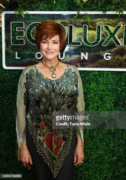 Carolyn Hennesy attends Debbie Durkin's EcoLuxe Lounge Honoring Film Award Nominees 2020 at The Beverly Hilton Hotel on February 07, 2020 in Beverly...