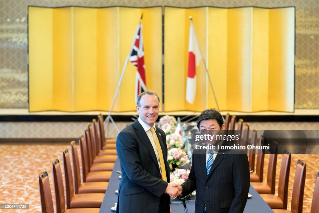 UK Foreign Secretary Raab Visits Japan