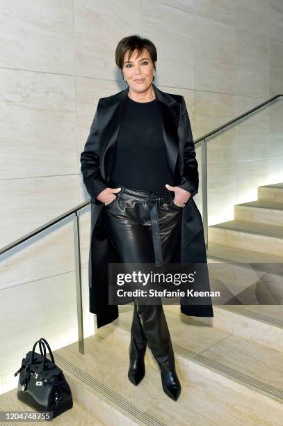 Kris Jenner attends Tom Ford: Autumn/Winter 2020 Runway Show at Milk Studios on February 07, 2020 in Los Angeles, California.