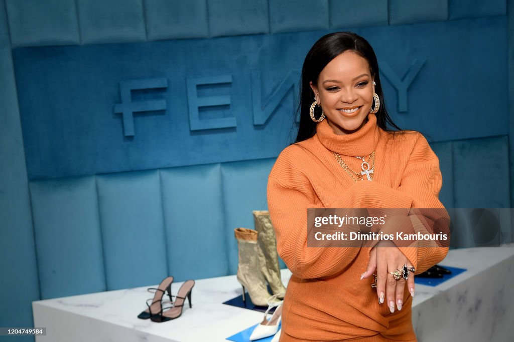 Robyn Rihanna Fenty And Linda Fargo Celebrate The Launch Of FENTY At Bergdorf Goodman