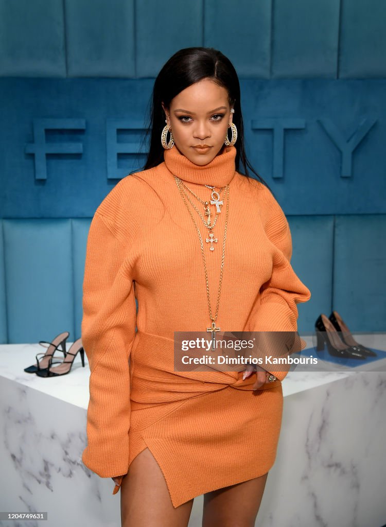 Robyn Rihanna Fenty And Linda Fargo Celebrate The Launch Of FENTY At Bergdorf Goodman