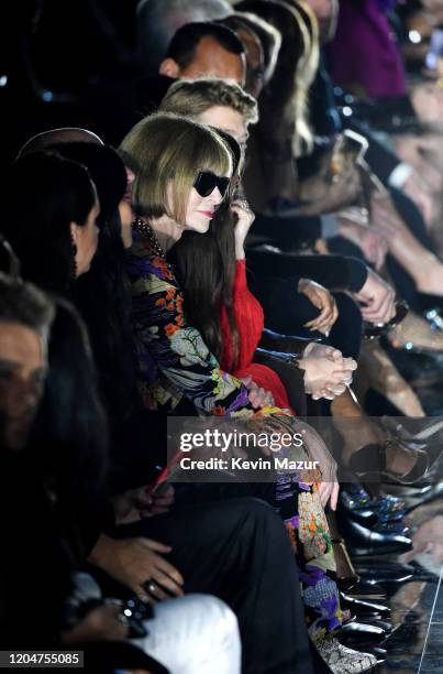 Anna Wintour is seen during the Tom Ford AW20 Show at Milk Studios on February 07, 2020 in Hollywood, California.